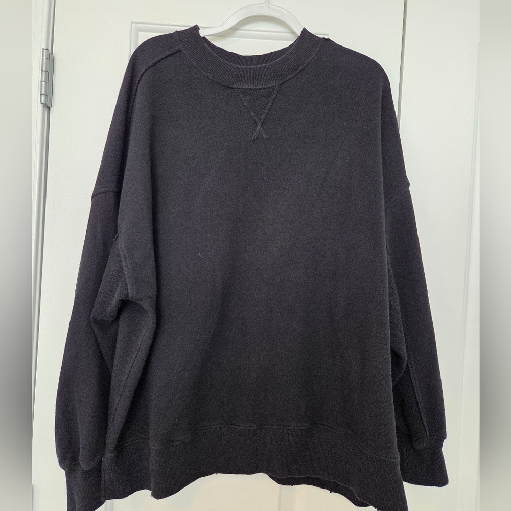 Aerie Black Crewneck Sweatshirt